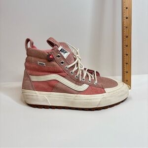 Vans Pink and Cream Winter Insulated Sneakers
